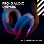 Logitech G Astro A20 X LIGHTSPEED Wireless Gaming Headset for PS5, Xbox, Switch, PC with 2-system PLAYSYNC Audio, Bluetooth, LIGHTSYNC RGB, and 48 kHz Boom Mic, White, 939-002253 - Image 5