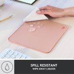 Logitech Mouse Pad - Studio Series, Computer Mouse Mat with Anti-slip Rubber Base, Easy Gliding, Spill-Resistant Surface, Durable Materials, Portable, in a Fresh Modern Design - Pink, 956-000050 - Image 3