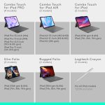 Logitech Combo Touch Detachable iPad Keyboard Case (10th gen and A16) with Large Precision Trackpad, Full-Size Backlit Keyboard, and Smart Connector Technology, Arabic Layout, Grey, 920-011379 - Image 8