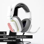 ASTRO A10 Gaming Headset Gen 2 Wired Headset - Over-ear gaming headphones with flip-to-mute microphone, 32 mm drivers, compatible with PlayStation, PC - White, 939-002064 - Image 3