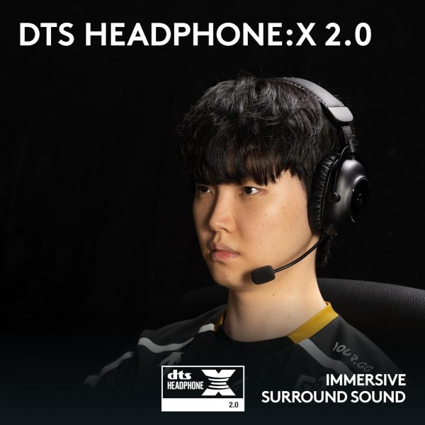 Logitech G PRO X 2 LIGHTSPEED Wireless Gaming Headset, Detachable Boom Mic, 7.1 Surround Sound, Bluetooth/USB/3.5mm Aux, for PC, PS5, PS4, Nintendo Switch, Black, 981-001263 - Image 6