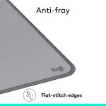 Logitech Desk Mat - Studio Series, Multifunctional Large Desk Pad, Extended Mouse Mat, Office Desk Protector with Anti-slip Base, Spill-resistant Durable Design - Grey, 956-000052 - Image 5
