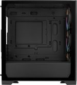 Cooler Master Elite 302 Micro-ATX High Airflow Minimalist PC Case, 365mm GPU Max, Compatible RTX 5080|RX 7090 XT, 280mm AIO Max, Type C, Tempered Glass, Triple 120mm aRGB PWM Fan, Intakes Grill, Black, E302-KGNN-S00 - Image 4