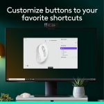 Logitech Signature M650 Wireless Mouse - For Small to Medium Sized Hands, 2-Year Battery, Silent Clicks, Customizable Side Buttons, Bluetooth, PC/Mac/Multi-Device/Chromebook - White, 910-006255 - Image 5
