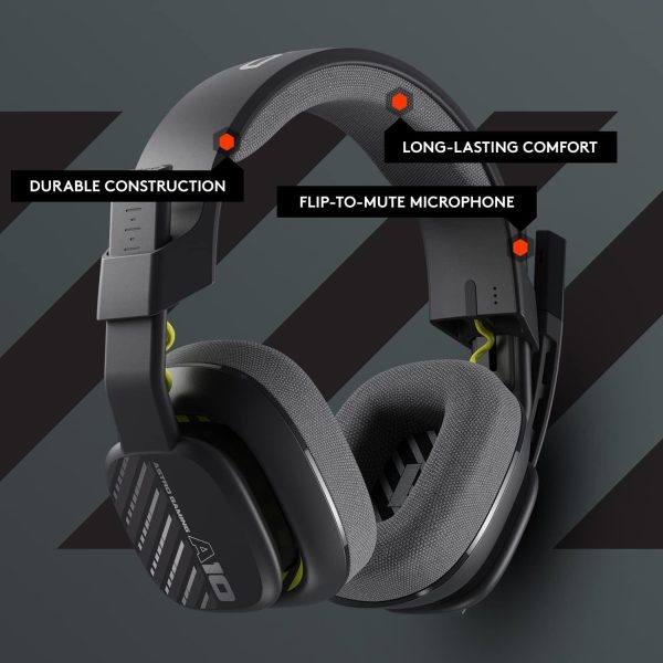 Logitech Astro A10 Gen 2 Salvage Gaming Headset For Xbox, 20–20000 Hz Frequency Response -Black, 939-002047 - Image 3
