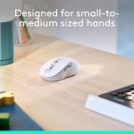 Logitech Signature M650 Wireless Mouse - For Small to Medium Sized Hands, 2-Year Battery, Silent Clicks, Customizable Side Buttons, Bluetooth, PC/Mac/Multi-Device/Chromebook - White, 910-006255 - Image 3