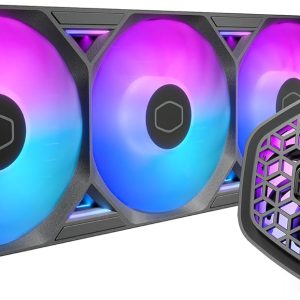 Cooler Master Atmos II 360 VRM Freeform 2.0 CPU Liquid Cooler, Dual Chamber Pump, Customizable aRGB Lighting, Quiet Qperation, Easy Install, AMD Ryzen 9 AM5|4, Intel Ultra i9 LGA 1851|1700, Black, MLX-D36M-A25SZ-V1