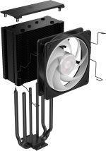 Cooler Master Hyper 212 3DHP Black ARGB CPU Air Cooler, 230W TDP Cooling, 120mm PWM Fan, Gen 2 ARGB Lighting, MAY-T2HP-217PA-R1 - Image 9