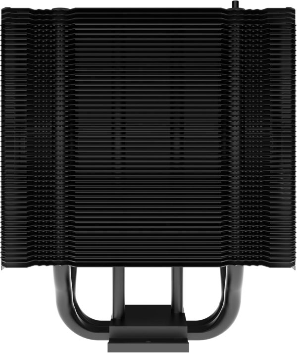 Cooler Master V4 Alpha 3DHP Black Air Cooled CPU Cooler, AMD® AM5 / AM4 sockets​, black coating and premium ARGB top cover, Ring blade fan design, 240W TDP, 2 x 4 pin PWM 120mm fan, Black, MAZ-T2HP-217PK-R1 - Image 4