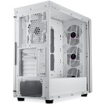 Cooler Master MB600 Computer Case, Back Connected Motherboard Support, 420mm Radiator Support, 3X 140mm & 1 x 120mm ARGB Fans, Type C Connector, ARGB Fan HUB, White, MB600-WGNN-S00 - Image 4
