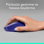 Logitech M330 Silent Plus Wireless Mouse, 2.4GHz with USB Nano Receiver, 1000 DPI Optical Tracking, 3 Buttons, 24 Month Life Battery, PC / Mac / Laptop, Blue, 910-004910 - Image 4