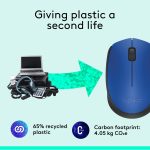 Logitech M171 Wireless Mouse, 2.4 Ghz With USb Mini Receiver, Optical Tracking, 12-Months Battery Life, AmbidextroUS Pc/Mac/Laptop - Blue, 910-004640 - Image 4