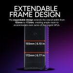 Cooler Master NCORE 100 Air Mini-ITX PC Tower Case, Anodized Aluminum, 356mm Vertical Triple-Slot Mount GPU, SFX PSU 130mm, Air Cooler Up to 70 mm, Compatible RTX 5080 | RX 9070 XT, Black, NR100-KNNN-S00 - Image 9