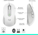 Logitech Signature M650 Wireless Mouse - For Small to Medium Sized Hands, 2-Year Battery, Silent Clicks, Customizable Side Buttons, Bluetooth, PC/Mac/Multi-Device/Chromebook - White, 910-006255 - Image 7
