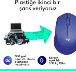 Logitech M330 Silent Plus Wireless Mouse, 2.4GHz with USB Nano Receiver, 1000 DPI Optical Tracking, 3 Buttons, 24 Month Life Battery, PC / Mac / Laptop, Blue, 910-004910 - Image 5
