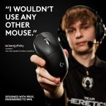 Logitech G PRO X Superlight 2 Lightspeed Wireless Gaming Mouse, Lightweight, LIGHTFORCE Hybrid Switches, Hero 2 Sensor, 32,000 DPI, 5 Programmable Buttons, USB-C Charging, PC & Mac, Black, 910-006631 - Image 3