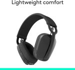 Logitech Zone Vibe 100 Lightweight Wireless Over-Ear Headphones with Noise-Cancelling Microphone, Advanced Multipoint Bluetooth Headset, Works with Teams, Google Meet, Zoom, Mac/PC - Graphite, 981-001213 - Image 7