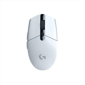 Logitech G305 Lightspeed Wireless Gaming Mouse, HERO Sensor, 12,000 DPI, Lightweight, 6 Programmable Buttons, 250h Battery Life, On-Board Memory, Compatible with PC/Mac - White, 910-005292