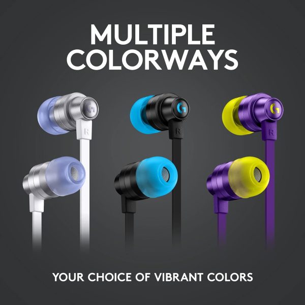 Logitech G333 Gaming Earphones with dual audio drivers, in-line mic and volume control, compatible with PC/PS/Xbox/Nintendo/Mobile with 3.5mm Aux or USB-C Port - Black, 981-000924 - Image 9