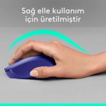 Logitech M330 Silent Plus Wireless Mouse, 2.4GHz with USB Nano Receiver, 1000 DPI Optical Tracking, 3 Buttons, 24 Month Life Battery, PC / Mac / Laptop, Blue, 910-004910 - Image 3