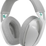 Logitech G321 LIGHTSPEED Wireless Bluetooth Gaming Headset, dynamic comfort and fit, 16 kHz boom mic, 20+ hrs battery, PC, PS4, PS5, Nintendo Switch, Mobile - White, 981-001569