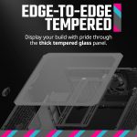 Cooler Master QUBE 500 Flatpack Black Small High Airflow Mid-Tower ATX Customizable Gaming PC Case, Tempered Glass, Vertical GPU Mount, USB-C, Carrying Handle, Gem Mini, Q500-KGNN-S00 - Image 9