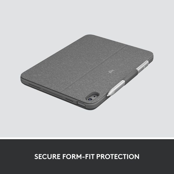 Logitech Combo Touch Detachable iPad Keyboard Case (10th gen and A16) with Large Precision Trackpad, Full-Size Backlit Keyboard, and Smart Connector Technology, Arabic Layout, Grey, 920-011379 - Image 3