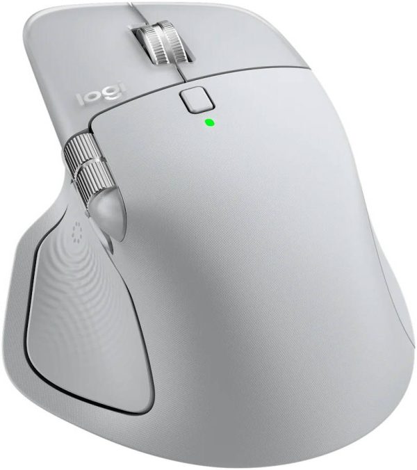 Logitech MX Master 4 High-performance Wireless Mouse with haptic feedback, USB-C Fast Charging, Pale Gray, 910-007563 - Image 4