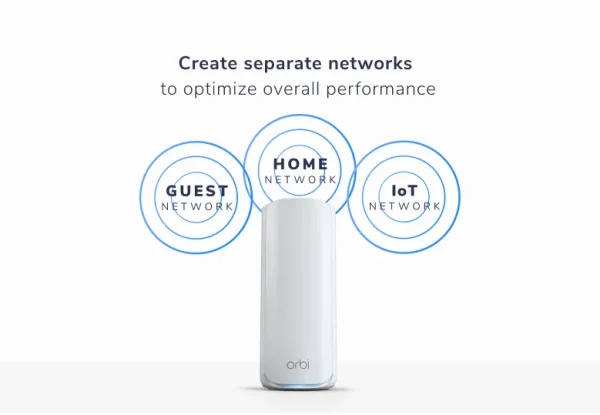 NETGEAR Orbi 770 Series Tri-Band WiFi 7 Mesh Network System (RBE773) - Router + 2 Satellite Extenders, Security Features, Up to 11Gbps, Covers up to 8,000 sq. ft., 100 Devices, 2.5 Gig Internet Port, RBE773-100EUS - Image 6