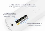 NETGEAR Orbi 770 Series Tri-Band WiFi 7 Mesh Network System (RBE773) - Router + 2 Satellite Extenders, Security Features, Up to 11Gbps, Covers up to 8,000 sq. ft., 100 Devices, 2.5 Gig Internet Port, RBE773-100EUS - Image 4