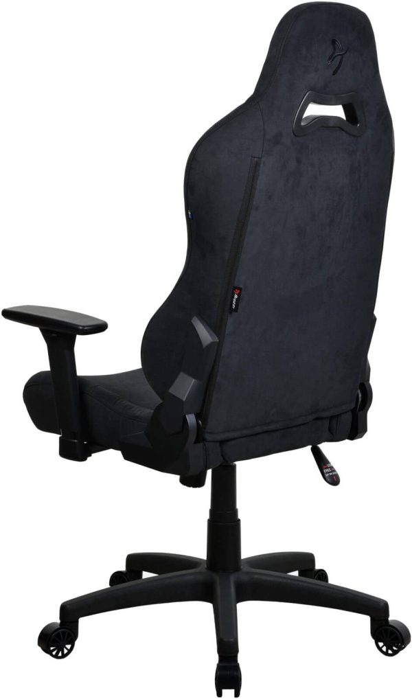 Arozzi Torretta Series Supersoft Material Gaming Chair, 3D Armrests, Adjustable Lumbar Pillow, 120kg Weight Capacity, Pure Black, TORRETTA-SPSF-PBK - Image 4