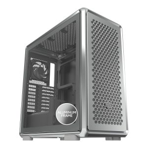 Cooler Master MasterFrame 600 Premium modular ATX case, Support Upto RTX 5090, 420mm AIO Support, Type C Connector, Aluminum Frame, Magnetic Side Panels, Silver, MF600-SGNN-S00