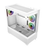 Cooler Master Elite 690 Wood Computer Case, 3 X Pre-Installed Reverse Argb Fans, Upto 360mm AIO Support, ATX Motherboard Support, RTX 50 Series Upto 425mm, Type C Connector, White, E690-WHNN-S00 - Image 3