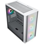 Cooler Master MB600 Computer Case, Back Connected Motherboard Support, 420mm Radiator Support, 3X 140mm & 1 x 120mm ARGB Fans, Type C Connector, ARGB Fan HUB, White, MB600-WGNN-S00 - Image 3