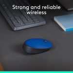 Logitech M171 Wireless Mouse, 2.4 Ghz With USb Mini Receiver, Optical Tracking, 12-Months Battery Life, AmbidextroUS Pc/Mac/Laptop - Blue, 910-004640 - Image 2