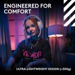 Logitech G Astro A20 X LIGHTSPEED Wireless Gaming Headset for PS5, Xbox, Switch, PC with 2-system PLAYSYNC Audio, Bluetooth, LIGHTSYNC RGB, and 48 kHz Boom Mic, White, 939-002253 - Image 10