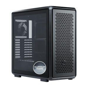 Cooler Master MasterFrame 600 Premium modular ATX case, Support Upto RTX 5090, 420mm AIO Support, Type C Connector, Aluminum Frame, Magnetic Side Panels, Black, MF600-KGNN-S00
