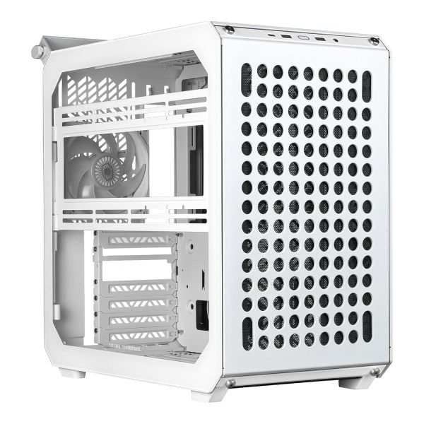 Cooler Master QUBE 500 Flatpack Black Small High Airflow Mid-Tower ATX Customizable Gaming PC Case, Tempered Glass, Vertical GPU Mount, USB-C, Carrying Handle, Gem Mini, Q500-WGNN-S00 - Image 7