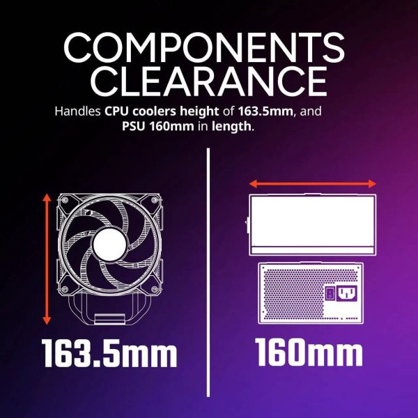 Cooler Master Elite 302 Micro-ATX High Airflow Minimalist PC Case, 365mm GPU Max, Compatible RTX 5080|RX 7090 XT, 280mm AIO Max, Type C, Tempered Glass, Triple 120mm aRGB PWM Fan, Intakes Grill, White, E302-WGNN-S00 - Image 8