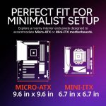 Cooler Master Elite 302 Micro-ATX High Airflow Minimalist PC Case, 365mm GPU Max, Compatible RTX 5080|RX 7090 XT, 280mm AIO Max, Type C, Tempered Glass, Triple 120mm aRGB PWM Fan, Intakes Grill, White, E302-WGNN-S00 - Image 10