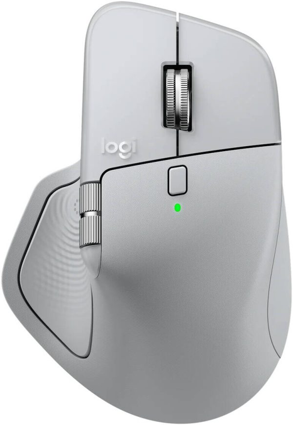 Logitech MX Master 4 High-performance Wireless Mouse with haptic feedback, USB-C Fast Charging, Pale Gray, 910-007563 - Image 2