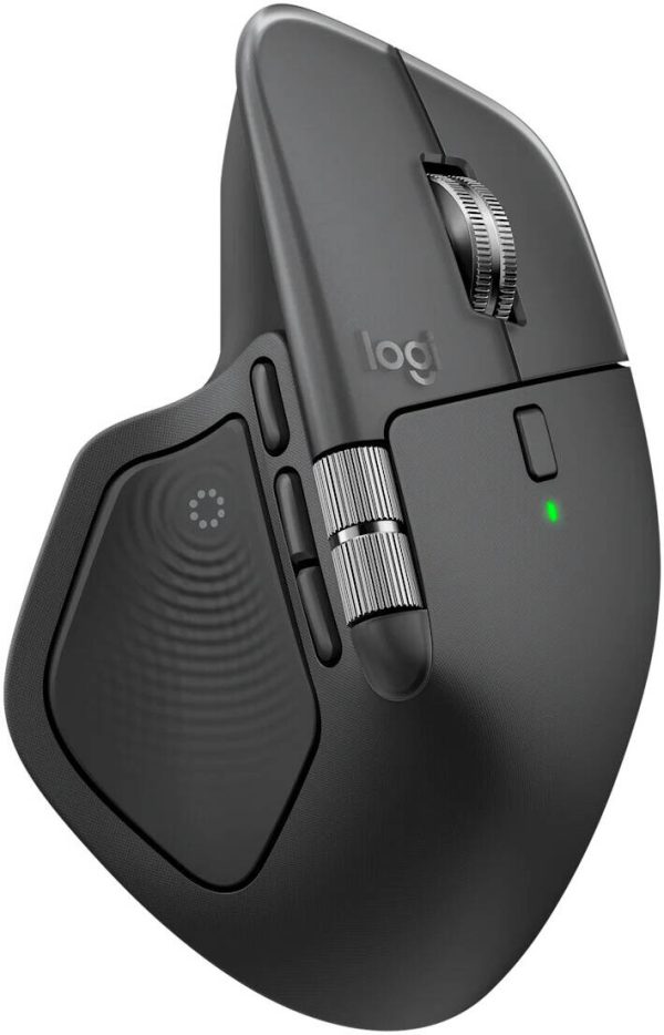 Logitech MX Master 4 High-performance Wireless Mouse with haptic feedback, USB-C Fast Charging, Graphite, 910-007562 - Image 3