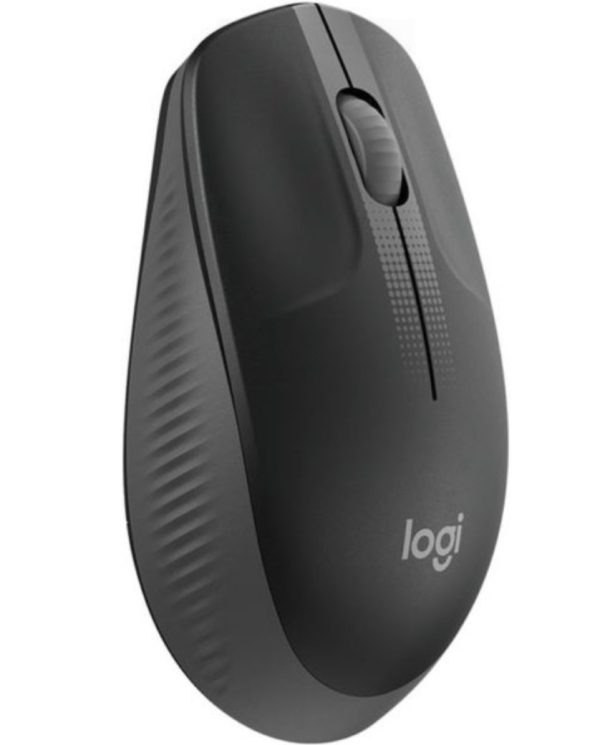Logitech Wireless Mouse M190, Full Size Ambidextrous Curve Design,18-Month Battery with Power Saving Mode,USB Receiver,Precise Cursor Control and Scrolling,Wide Scroll Wheel,Scooped Buttons -Charcoal, 910-005905 - Image 2