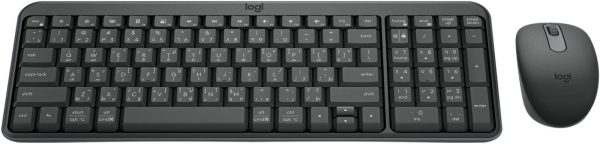 Logitech MK250 Bluetooth Wireless Mouse and Keyboard Combo: Fast & Easy Connectivity, Compact Wireless Keyboard, Ambidextrous Mouse, Durable build - Windows/MacOS, ARA Keyboard - Graphite, 920-013531 - Image 4