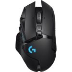 Logitech G502 LIGHTSPEED Wireless Gaming Mouse, HERO Sensor, 25.6K DPI, Black, 910-005568