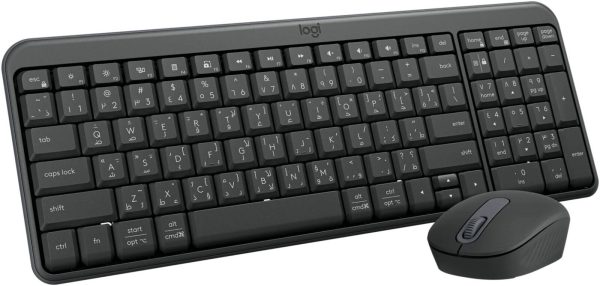 Logitech MK250 Bluetooth Wireless Mouse and Keyboard Combo: Fast & Easy Connectivity, Compact Wireless Keyboard, Ambidextrous Mouse, Durable build - Windows/MacOS, ARA Keyboard - Graphite, 920-013531 - Image 2