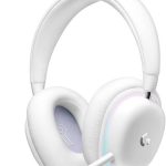 Logitech G735 LIGHTSPEED Wireless Gaming Headset with LIGHTSYNC RGB, White, 981-001083