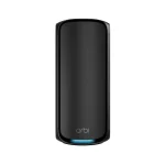 Netgear Orbi 970 Series Quad-Band WiFi 7 Mesh Add-on Satellite RBE970 - Works with Orbi RBE972S and RBE973S, Adds Coverage Up to 3,300 sq. ft., BE27000 Up to 27Gbps - Black, RBE970B-100EUS