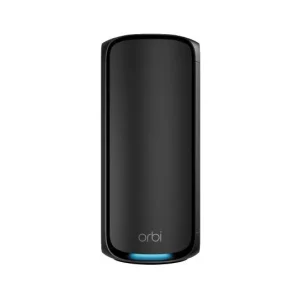 Netgear Orbi 970 Series Quad-Band WiFi 7 Mesh Add-on Satellite RBE970 - Works with Orbi RBE972S and RBE973S, Adds Coverage Up to 3,300 sq. ft., BE27000 Up to 27Gbps - Black, RBE970B-100EUS