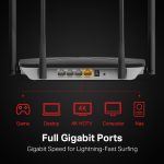 Mercusys AC12G V3 AC1300 Wireless Dual Band Gigabit Router, Black - Image 3